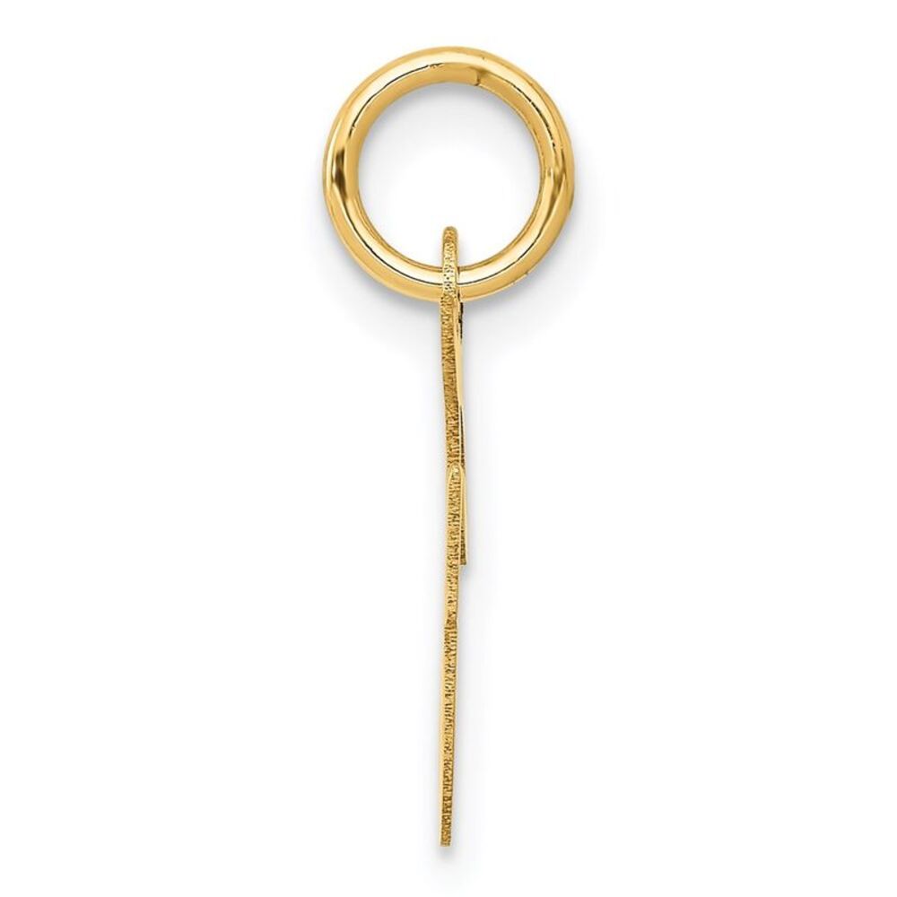 Kazi Luxury 14k Yellow Gold Small Script Letter F… - image 2